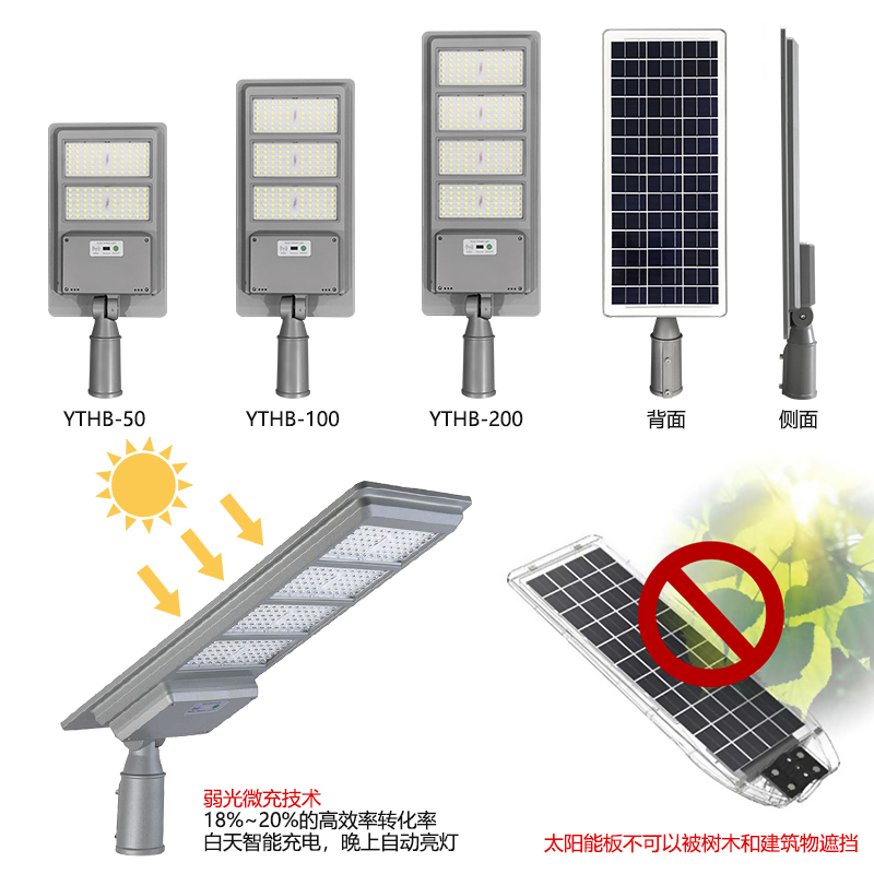 太陽(yáng)能一體化路燈-YTHB(圖2)